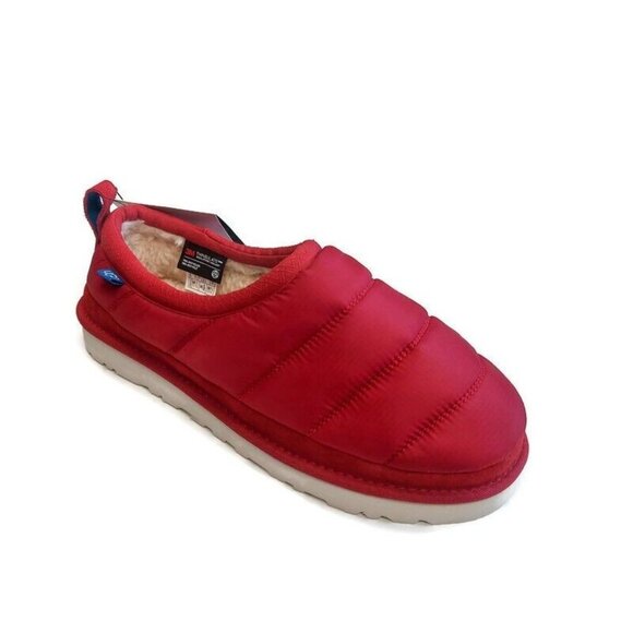UGG Tasman LTA Puffer Sheepskin Slippers Mens Size 10 Thinsulate 1127735 Red - Picture 1 of 8